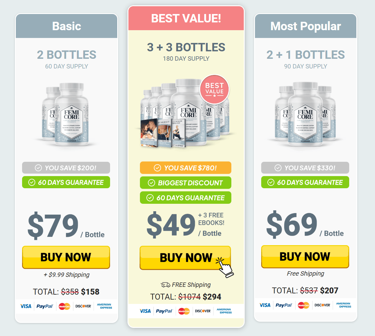 GetFemiCore.com price